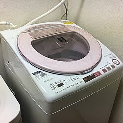 SHARP/洗濯乾燥機/1K/一人暮らし/家電のインテリア実例 - 2017-07-09 13:51:34