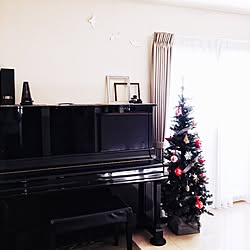 リビング/ピアノ/ピアノのある部屋/クリスマスツリー/クリスマスのインテリア実例 - 2016-12-10 14:23:26