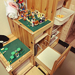 おもちゃ収納/LEGO収納/IKEA/棚のインテリア実例 - 2022-02-14 21:47:21