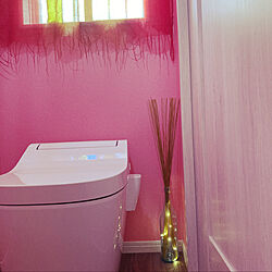 Panasonicのトイレ/アラウーノS2/ピンクのトイレ/ピンクの壁紙/癒しのトイレ...などのインテリア実例 - 2021-03-24 10:53:40