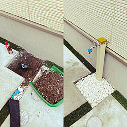 立水栓 DIY/散水栓を立水栓に/DIY/玄関/入り口のインテリア実例 - 2023-01-07 18:23:51