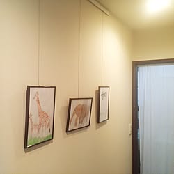 玄関/入り口/ムスコの絵/廊下の壁/IKEA/ニトリのインテリア実例 - 2016-02-21 10:43:12