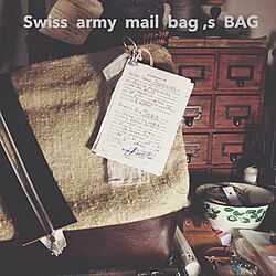 机/handmade/郵便袋/スイス軍/麻袋...などのインテリア実例 - 2014-11-30 23:11:52