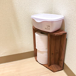 バス/トイレ/トイレクリーナーケース/トイレットペーパー収納/1K/一人暮らし...などのインテリア実例 - 2018-02-04 23:24:55