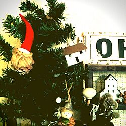 棚/クリスマス/コンテスト参加中/セリア/ジャンクのインテリア実例 - 2013-12-02 19:40:45