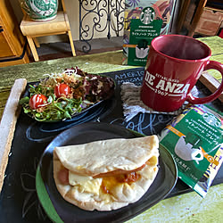 今朝の朝食/トレイDIY/カフェ風朝食/ライトノート/コーヒーのある暮らし...などのインテリア実例 - 2022-03-10 08:44:53