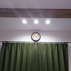 壁/天井/時計のある暮らし/ニトリのカーテン/時計買いました。/リビング時計...などのインテリア実例 - 2022-02-28 12:39:48