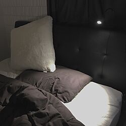 ベッド周り/照明/IKEA/ナチュラル/モノトーンのインテリア実例 - 2017-06-06 23:02:29