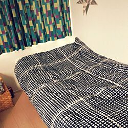 ベッド周り/IKEA/カーテン/スターライト/かごのインテリア実例 - 2013-09-30 10:36:22