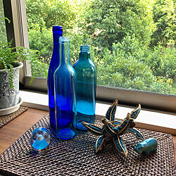 青/ブルー/タビビトノキ/ヒッポ/青い瓶...などのインテリア実例 - 2020-08-13 14:42:02