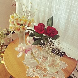 机/薔薇の花のインテリア実例 - 2017-03-12 09:07:49