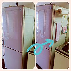 キッチン/ありがとう❤/誕生日前日♡/お掃除♡/お気に入りの冷蔵庫のインテリア実例 - 2020-08-15 10:26:41