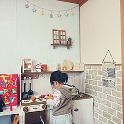 ベッド周り/DIY/旦那作品/セリア/子供部屋...などのインテリア実例 - 2015-03-31 09:40:24