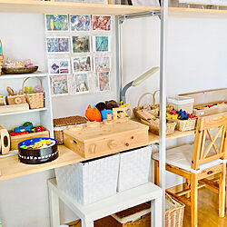 木製のbox/木製の棚/おもちゃ棚DIY/おもちゃ棚/おもちゃ...などのインテリア実例 - 2022-10-04 15:13:08