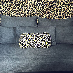 leopard/gray/sofa/living room/リビング...などのインテリア実例 - 2019-05-08 13:11:43