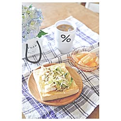 机/うちカフェ/おうちcafe/朝ごはん/タンブラー...などのインテリア実例 - 2015-08-07 08:13:46