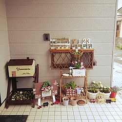 玄関/入り口/いつもいいねやコメありがとうございます♡/多肉ちゃん(^^)/手作り/雑貨...などのインテリア実例 - 2016-05-05 17:18:04