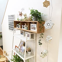 棚/ドライフラワー/グリーンのある暮らし/シンプルな暮らし/無印良品...などのインテリア実例 - 2016-11-21 21:05:53