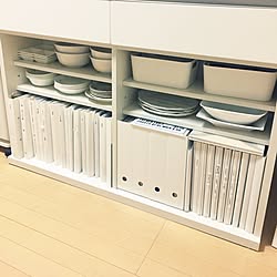 白食器/IKEA/ファイル整理/ファイル/整理整頓...などのインテリア実例 - 2017-02-08 20:55:48