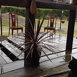 玄関/入り口/椅子/DIY/ベランダ/ウッドデッキのインテリア実例 - 2014-03-20 12:02:50