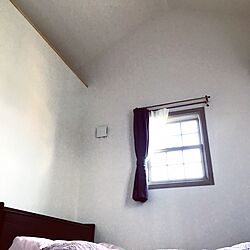 ベッド周り/寝室の天井/カーテン/格子窓/寝室の窓...などのインテリア実例 - 2017-07-18 14:34:05