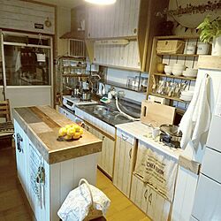 キッチン/団地/DIY/だってそれが…/食器棚DIY...などのインテリア実例 - 2016-10-13 22:13:33