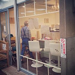玄関/入り口/あるcafe/DIY/お店/カフェ...などのインテリア実例 - 2016-05-18 20:37:12