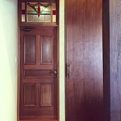 玄関/入り口/ドア/アンティーク/ステンドグラスのインテリア実例 - 2015-11-27 10:40:15
