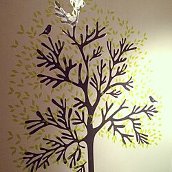 壁/天井/マスキングテープ/IKEA/枯れ木に花を咲かせましょう計画/セリアのインテリア実例 - 2014-06-18 12:08:02