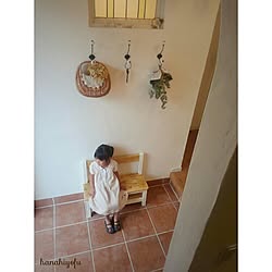 玄関/入り口/玄関ベンチ/ブログ更新しました(﹡ˆ﹀ˆ﹡)♡ /IGも→hanahiyofu/DIY...などのインテリア実例 - 2016-06-14 06:37:48