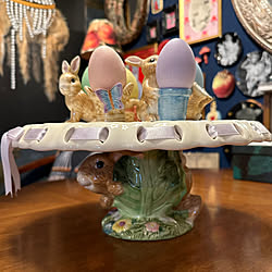 コストコ購入品/イースターエッグ/happy Easter/春の模様替え/棚のインテリア実例 - 2023-03-23 17:41:35