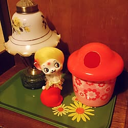 棚/はまるとトコトン/レトロなにゃんこ。/この子は金髪のかつらをかぶったにゃんこ。/やすのりはワンコ。...などのインテリア実例 - 2014-11-15 20:42:56