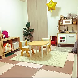 部屋全体/キッズスペース/子供と暮らす。/みどりのある暮らし/キッチン...などのインテリア実例 - 2016-12-21 07:39:45