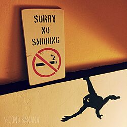 壁/天井/NO SMOKING/カフェ/カフェ風/木製...などのインテリア実例 - 2015-03-07 19:32:40