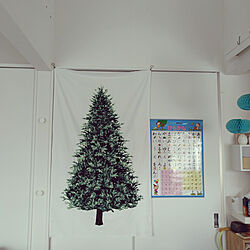 壁/天井/クリスマス/タペストリーツリーのインテリア実例 - 2020-12-13 11:19:26