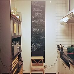キッチン/IKEA　/ポスカ/黒板シート/ル・クルーゼ...などのインテリア実例 - 2016-01-09 21:48:19