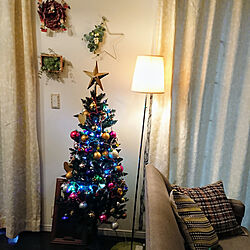 リビング/クリスマス/ニトリのツリー/IKEAリース/salutリース...などのインテリア実例 - 2020-12-15 17:07:54