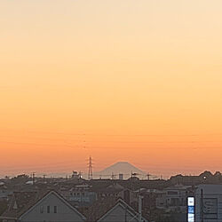 いいね&フォローありがとうございます☆/庭から/景色/夕焼け/富士山が見える家...などのインテリア実例 - 2020-11-14 21:08:48