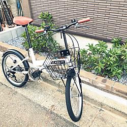 小さな花壇/折りたたみ自転車/新商品買ったよ！/玄関/入り口のインテリア実例 - 2019-03-14 07:43:49