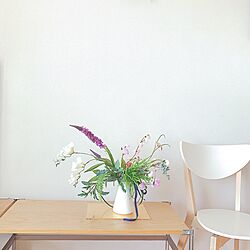 棚/花のある暮らし/無印良品/IKEA/アーティフィシャルフラワーのインテリア実例 - 2017-03-16 07:13:49