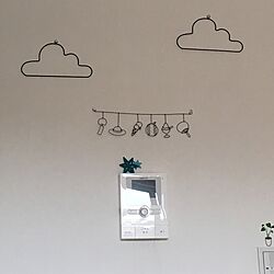 雲形/ワイヤーガーランド/壁/天井のインテリア実例 - 2017-07-01 10:30:21