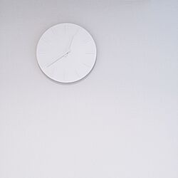 壁/天井/±0/プラスマイナスゼロ/真っ白/壁掛け時計...などのインテリア実例 - 2017-05-28 12:45:48