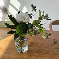 花のある暮らし/ガラスの花器/フラワーベース/部屋全体のインテリア実例 - 2023-05-20 13:50:05