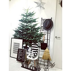 玄関/入り口/クリスマス/IKEA/100均/ホワイトインテリア...などのインテリア実例 - 2015-11-12 08:34:30