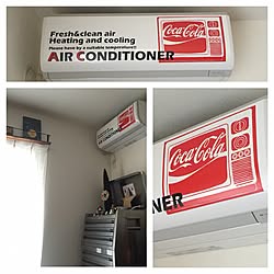壁/天井/エアコンリメイク/コカコーラのインテリア実例 - 2015-12-05 20:50:00