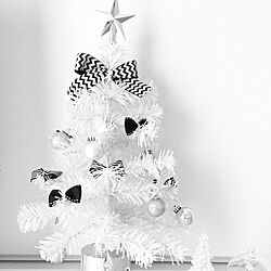 机/クリスマス/black and white/ホワイト/Xmasツリー...などのインテリア実例 - 2014-11-09 14:46:30