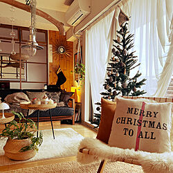 リビング/H&M HOME/クリスマスツリー/暮らしを楽しむ/マンション暮らし...などのインテリア実例 - 2023-11-21 22:11:04