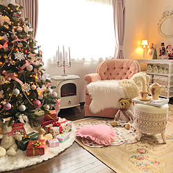 壁/天井/クリスマス/クリスマスツリー/クリスマスディスプレイ/ピンクが好きのインテリア実例 - 2023-11-25 20:30:37