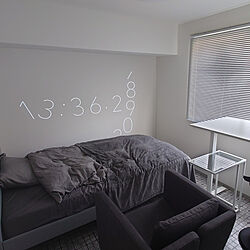ベッド周り/一人暮らし/IKEA/ホワイトインテリア/モノトーンのインテリア実例 - 2022-02-12 13:44:21