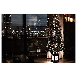 リビング/LEDキャンドル/夜景/クリスマスつツリー/クリスマス...などのインテリア実例 - 2018-12-18 22:53:46